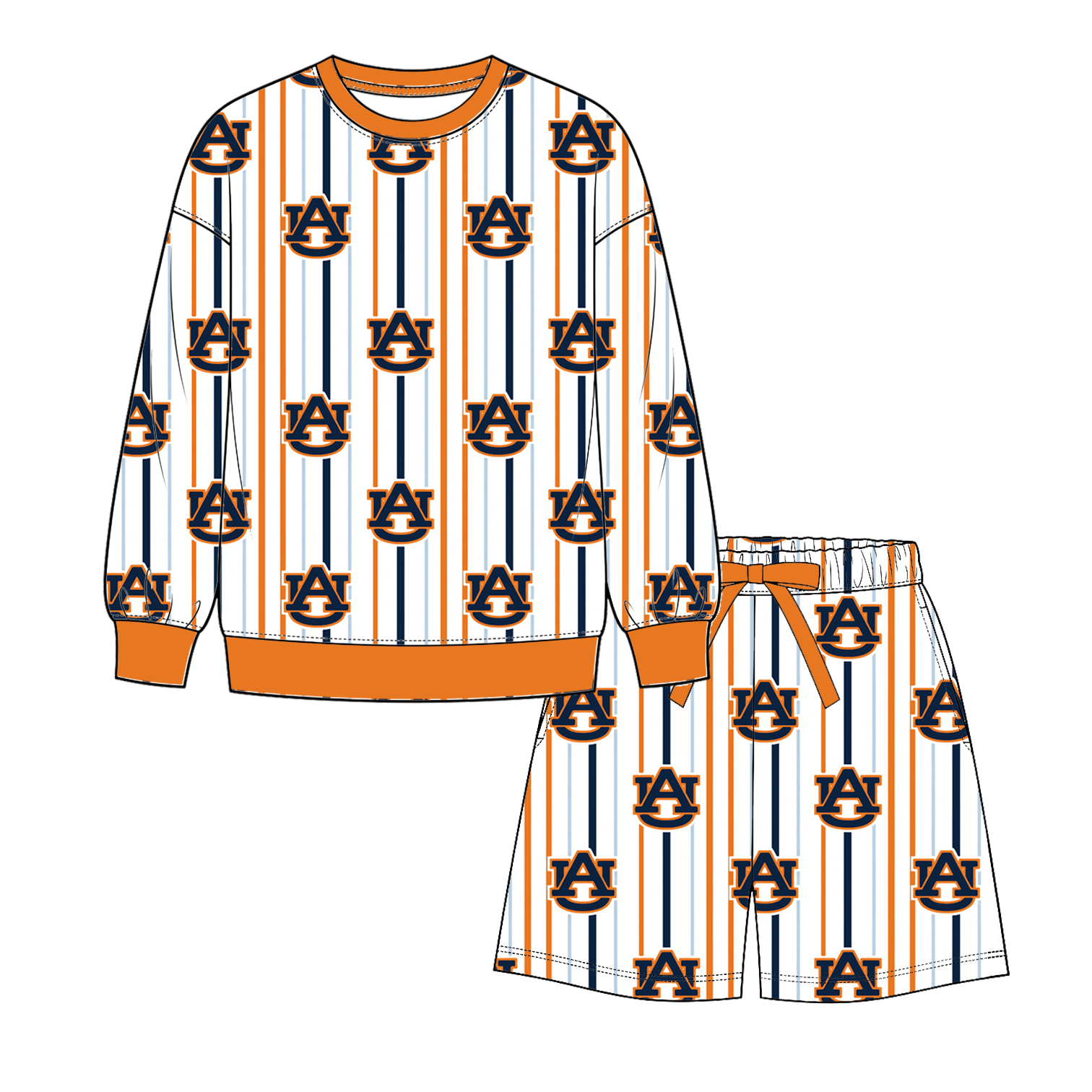 （Weekly Pre-Order）Mommy&Me Football Print Shorts Set（Ends 9.20）