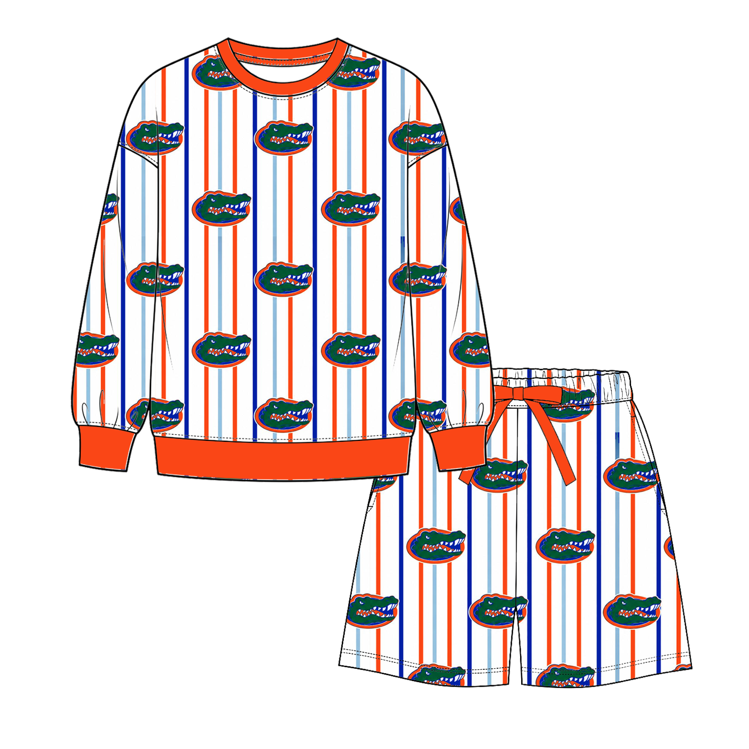 （Weekly Pre-Order）Mommy&Me Football Print Shorts Set（Ends 9.20）