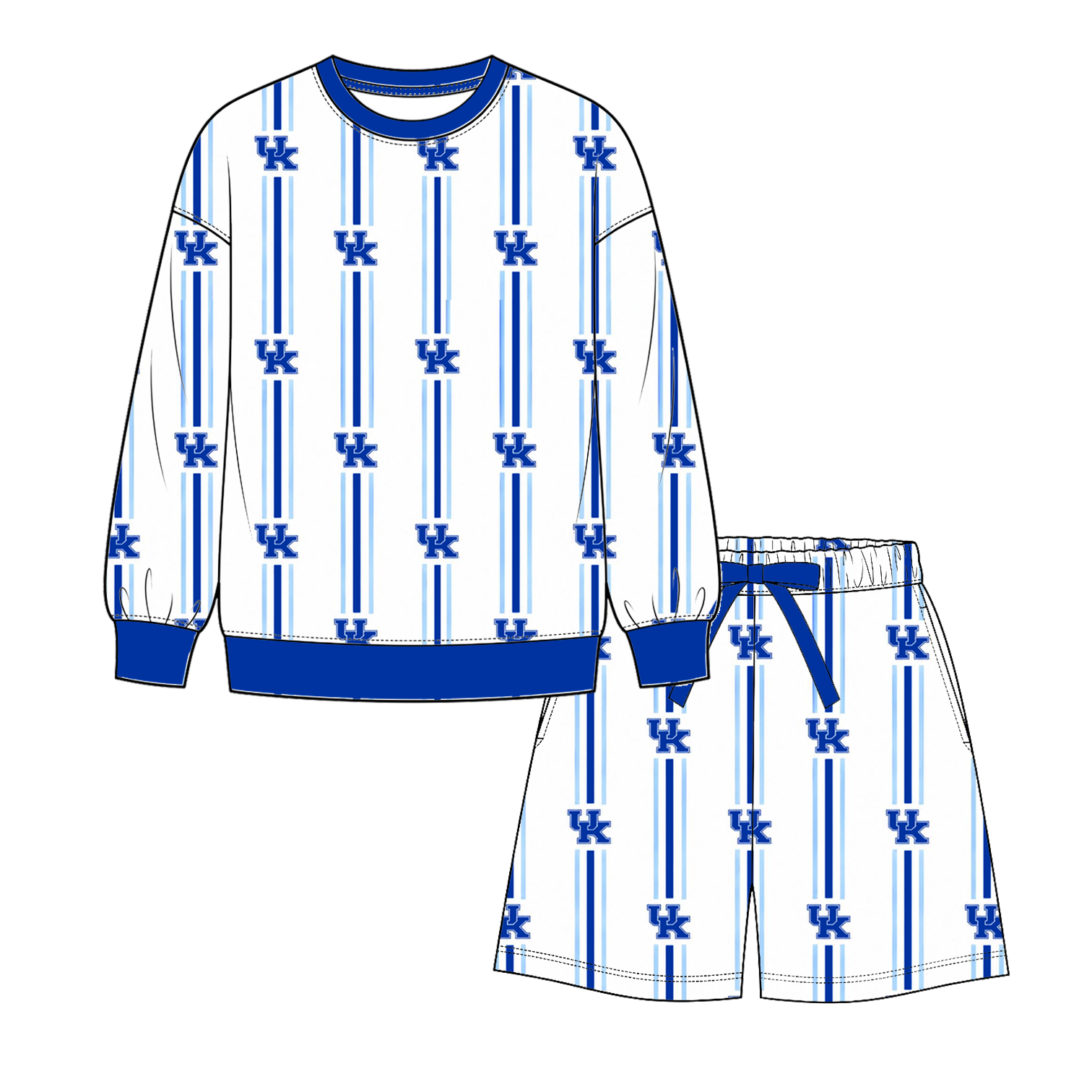 （Weekly Pre-Order）Mommy&Me Football Print Shorts Set（Ends 9.20）