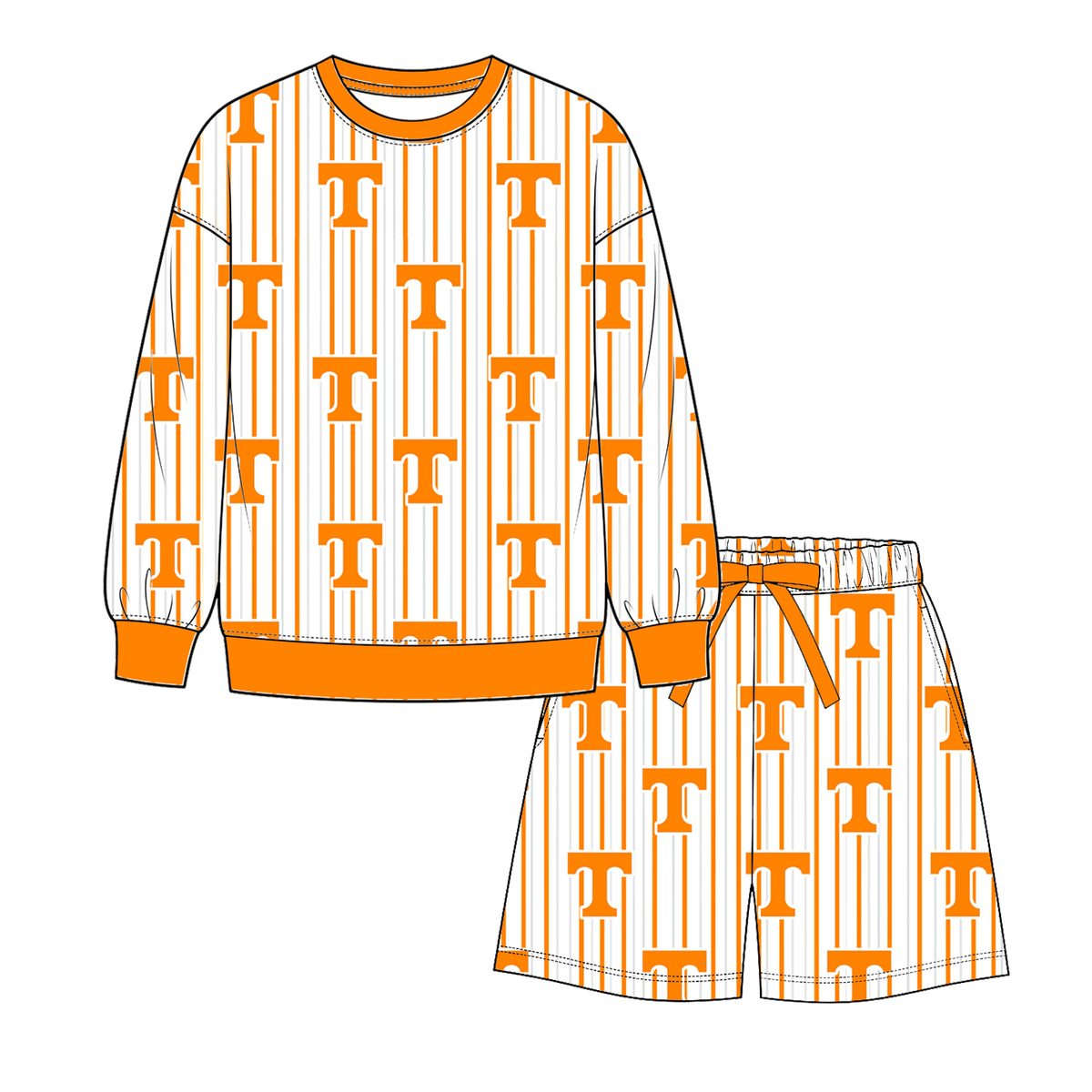 （Weekly Pre-Order）Mommy&Me Football Print Shorts Set（Ends 9.20）