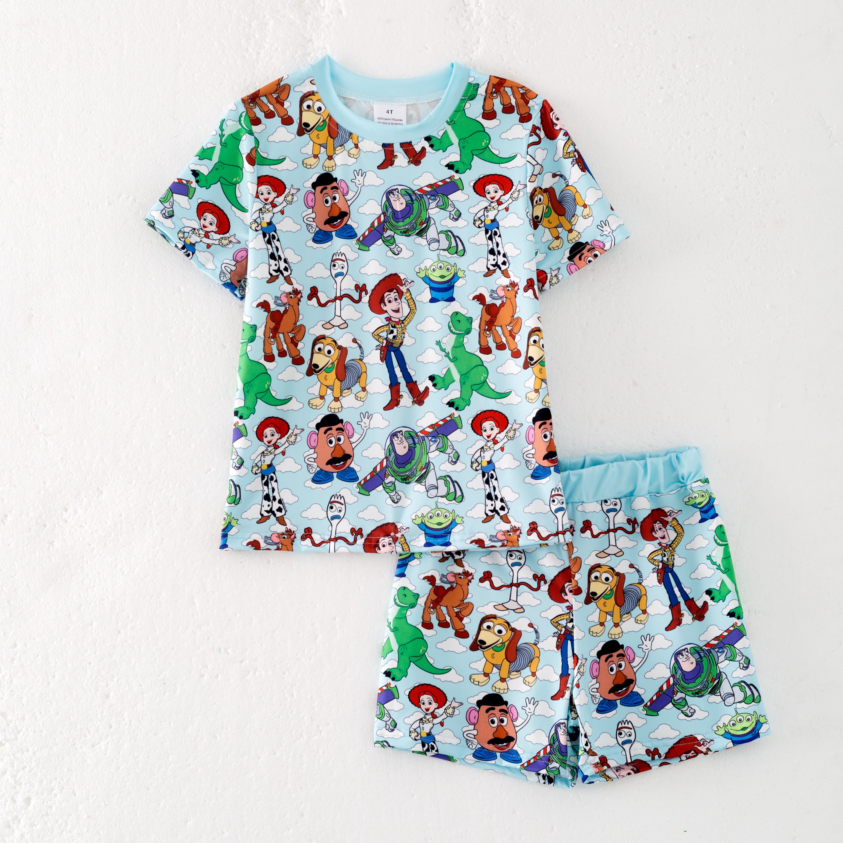 （Pre Order,Prepack Zone）Family Cartoon Toy Print Dress,Top&Set（Mix Size）