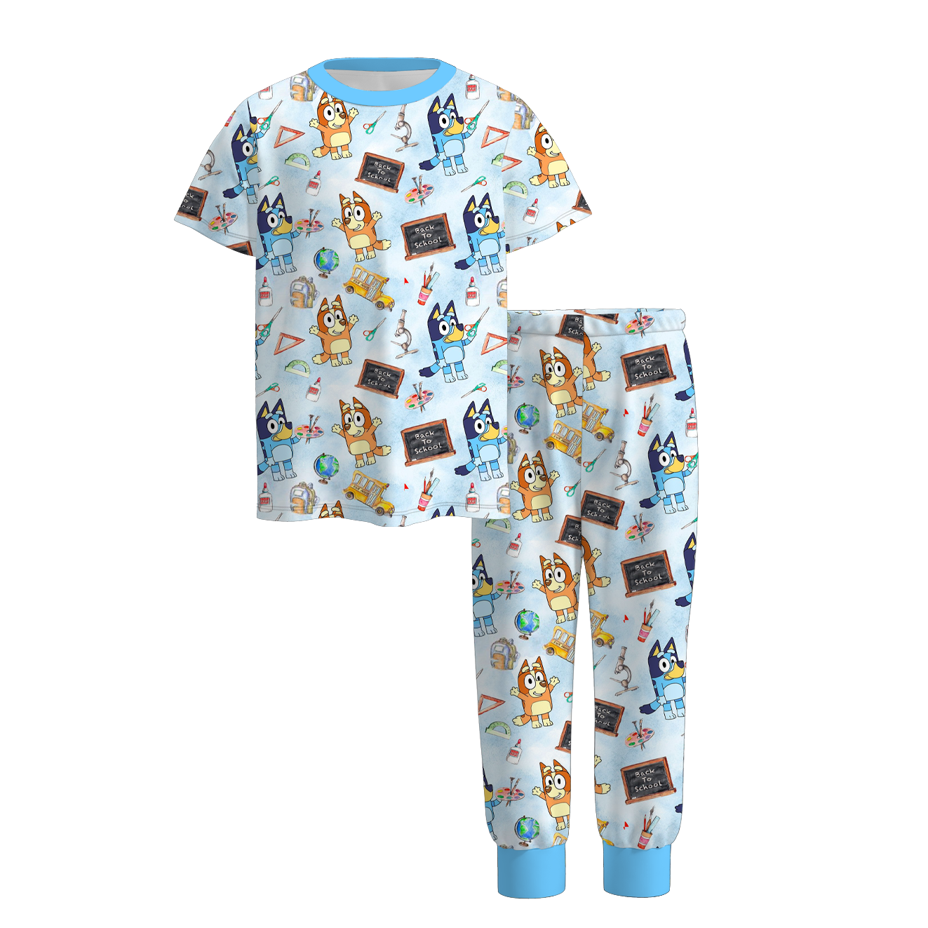 （Pre Order）Summer Back To School Print Pajamas