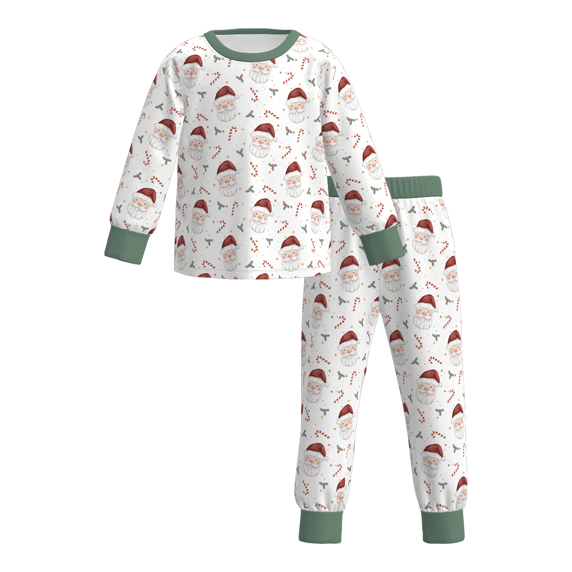 （Pre Order）Boys Christmas Santa Claus Print Pajamas