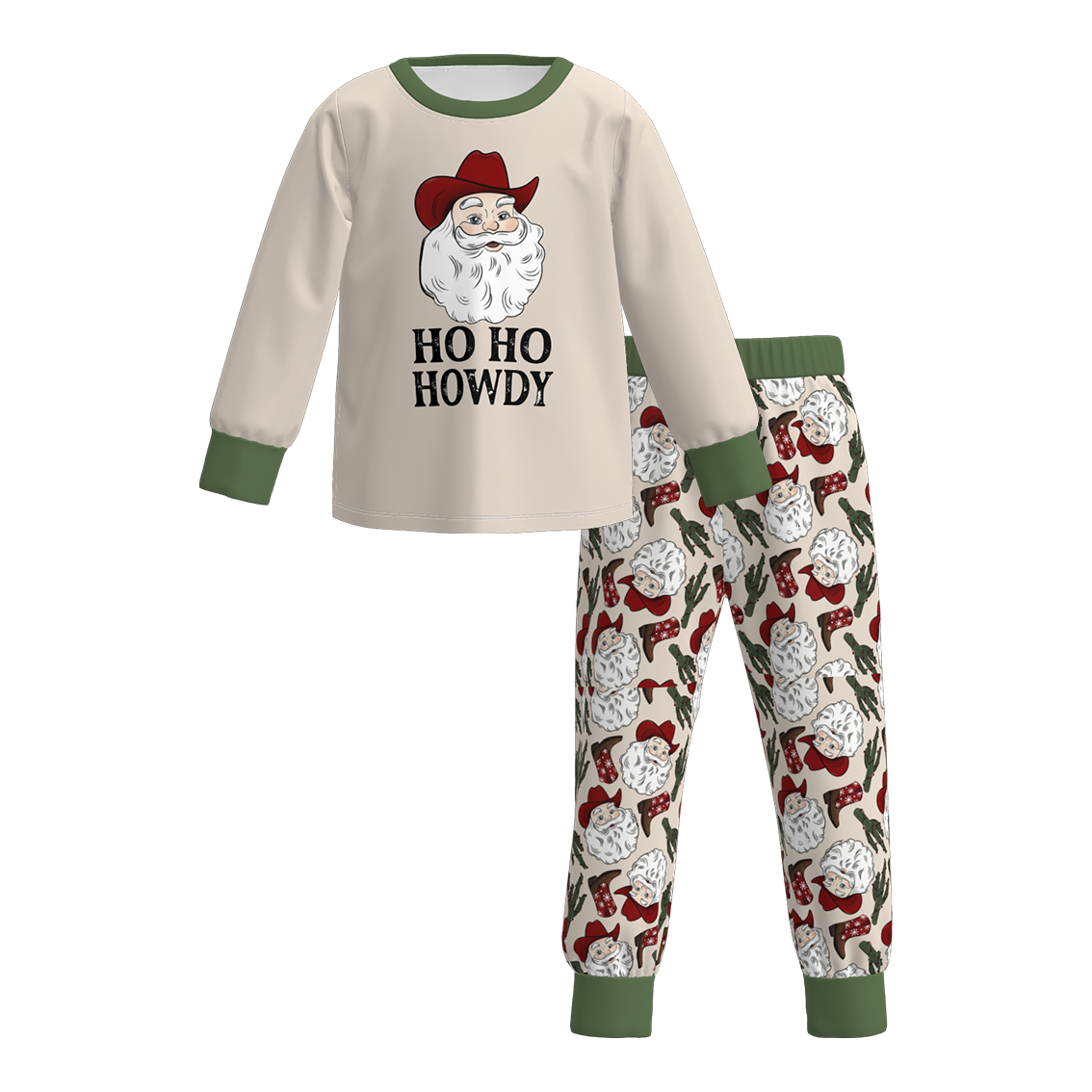 （Pre Order）Boys Christmas Santa Claus Print Pajamas