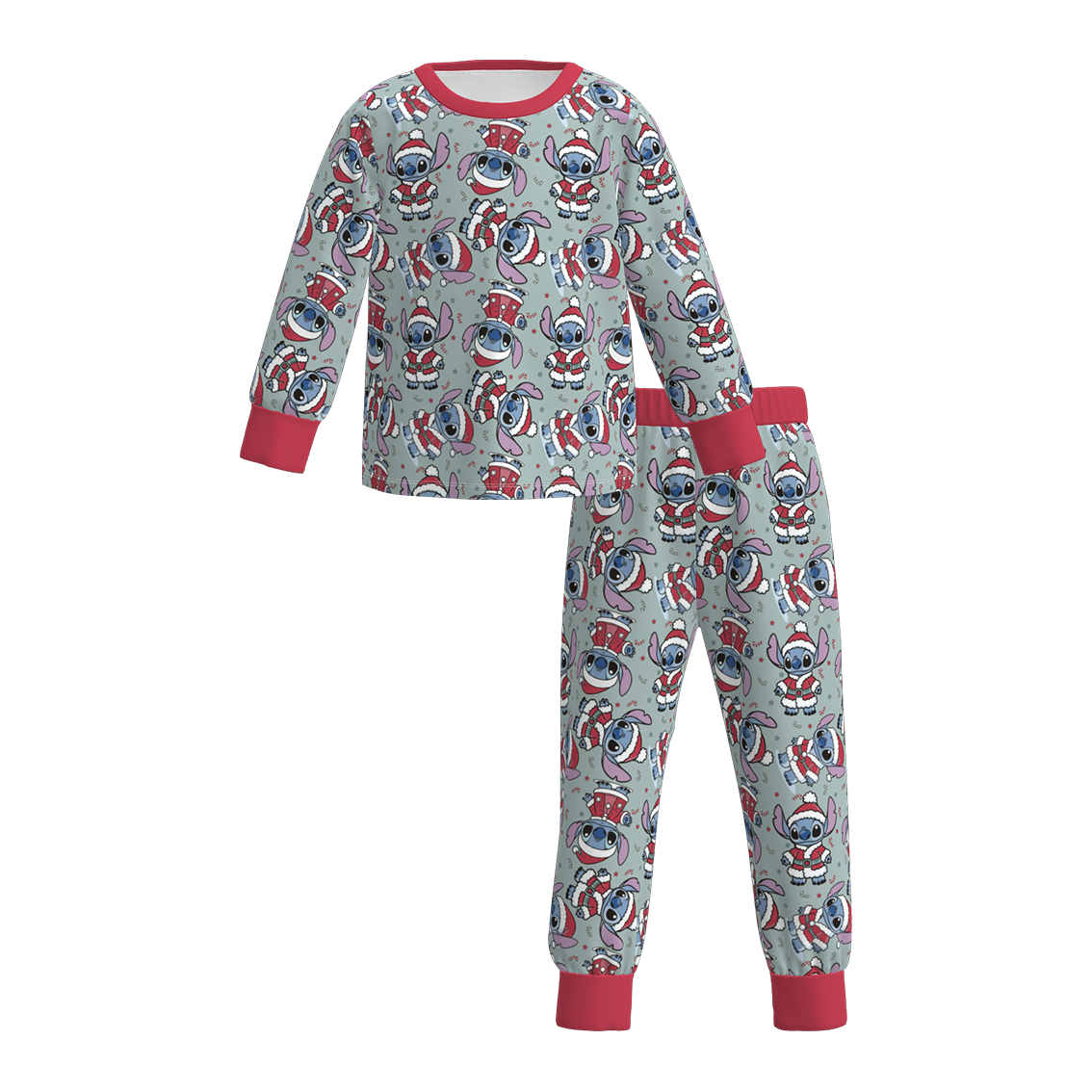 （Pre Order）Family Christmas Cartoon Print Pajamas