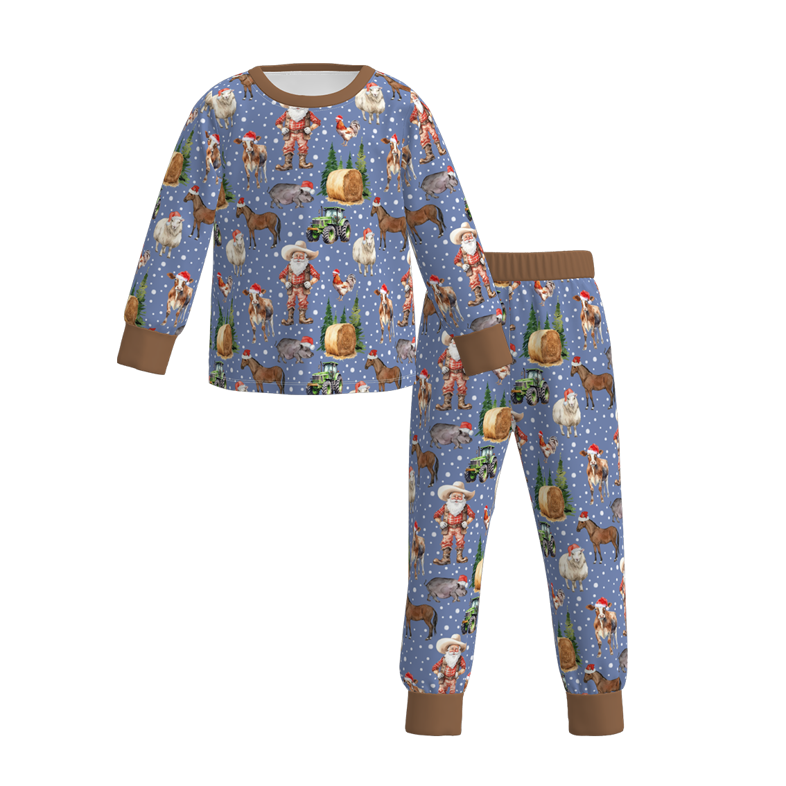 （Pre Order）Family Christmas Cartoon Print Pajamas