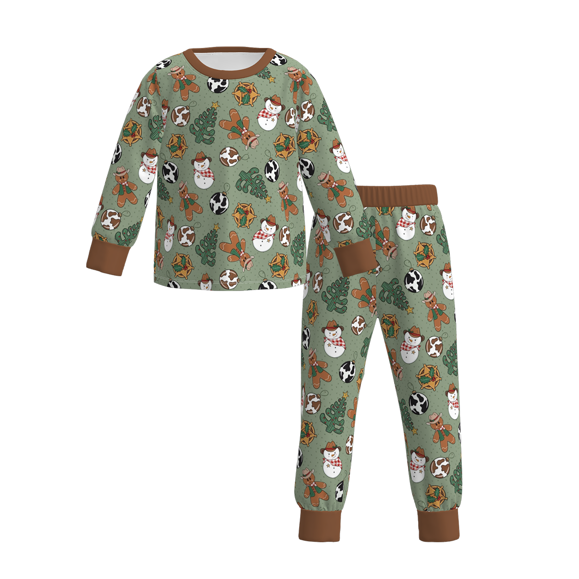 （Pre Order）Family Christmas Cartoon Print Pajamas