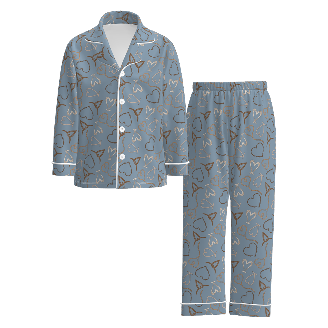 （Pre Order）Boys Valentine's Day Print Pajamas