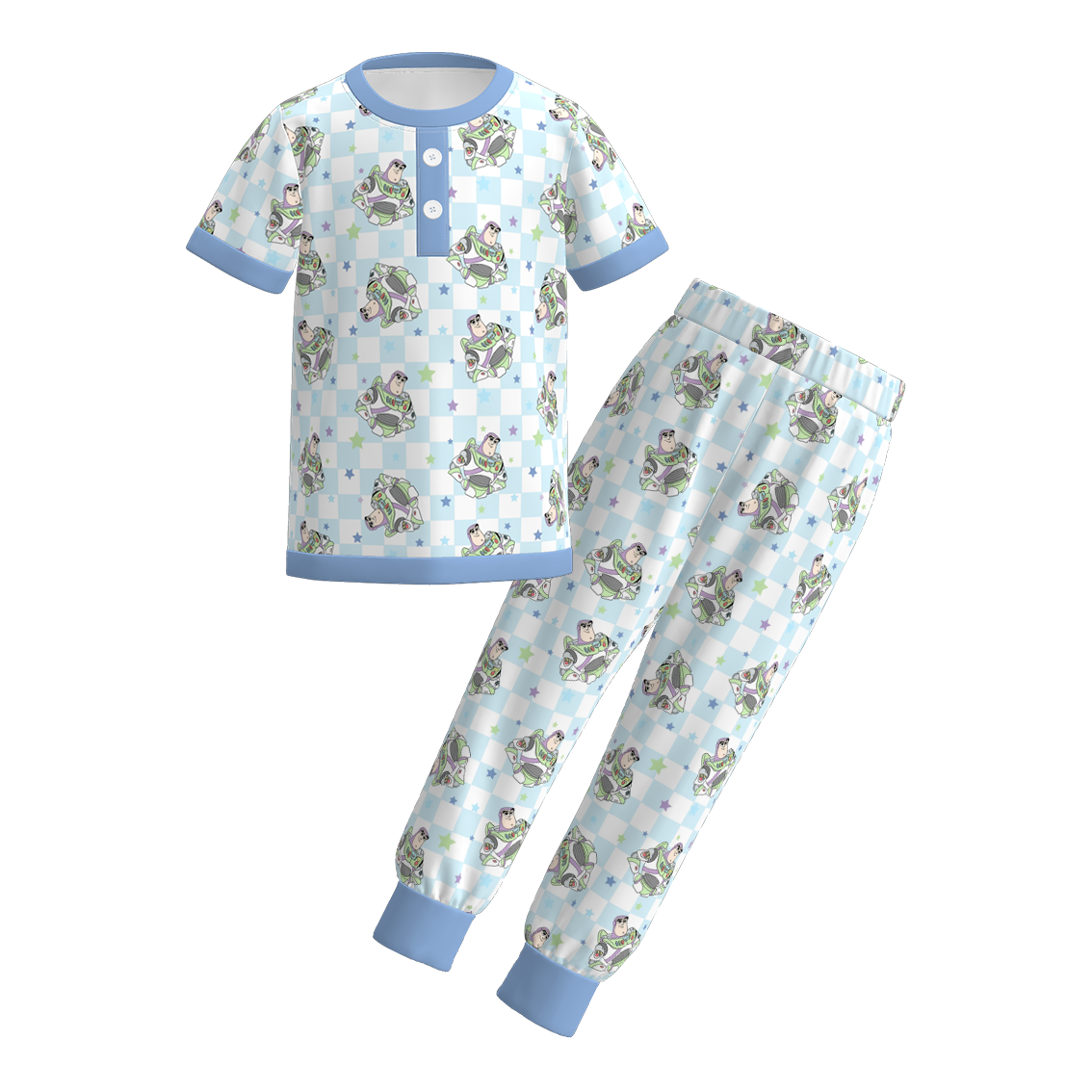 （Pre Order）Boys Spring and Summer Cartoon Print Pajamas