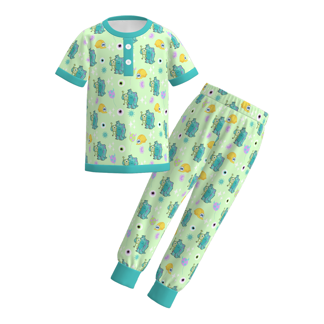 （Pre Order）Boys Spring and Summer Cartoon Print Pajamas