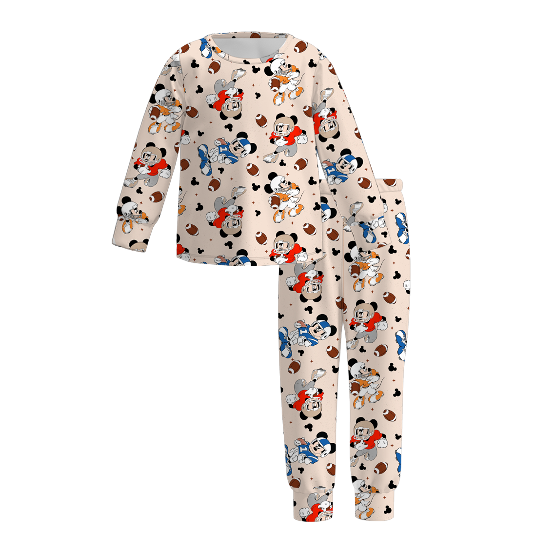 （Pre Order）Girls Super Bowl Print Pajamas
