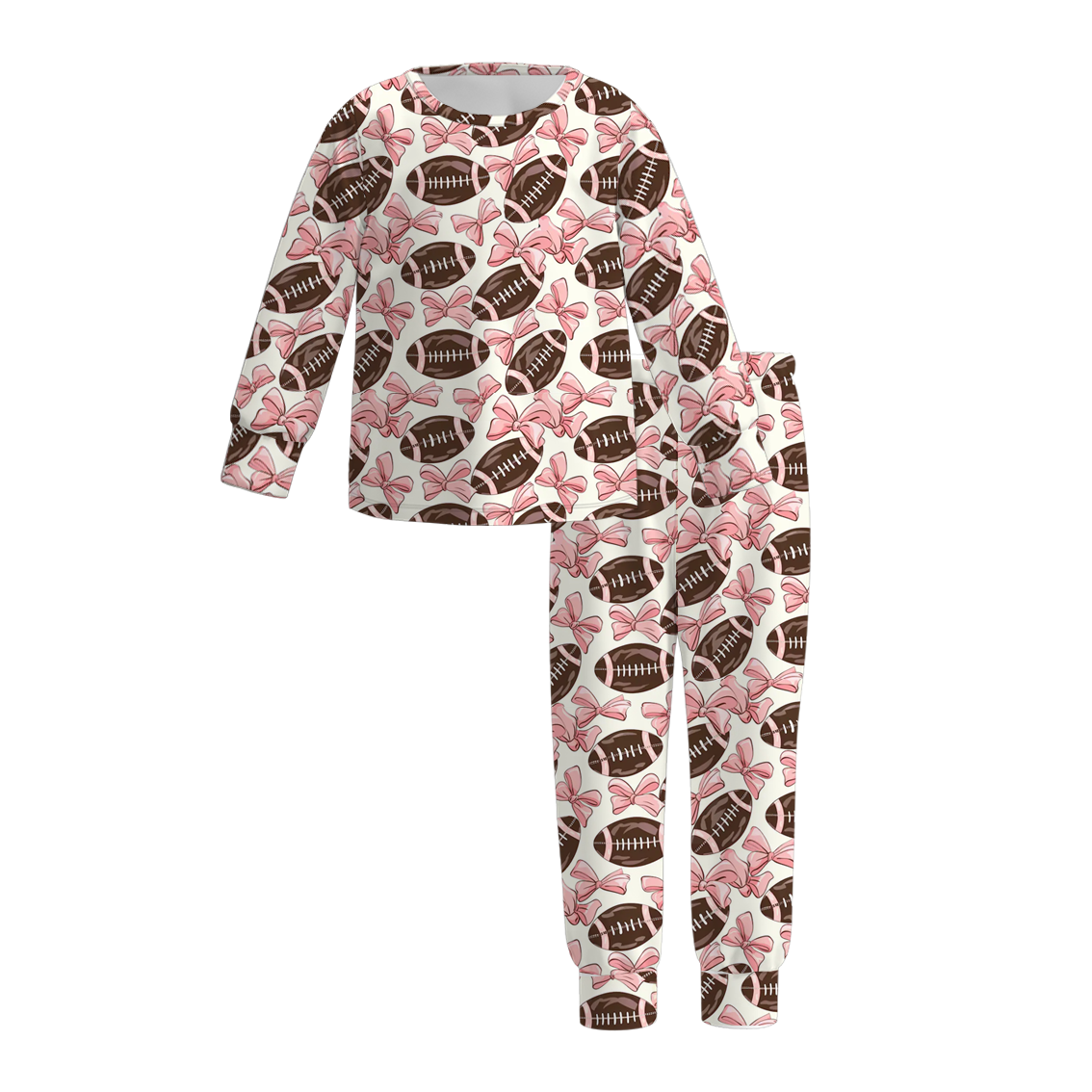 （Pre Order）Girls Super Bowl Print Pajamas