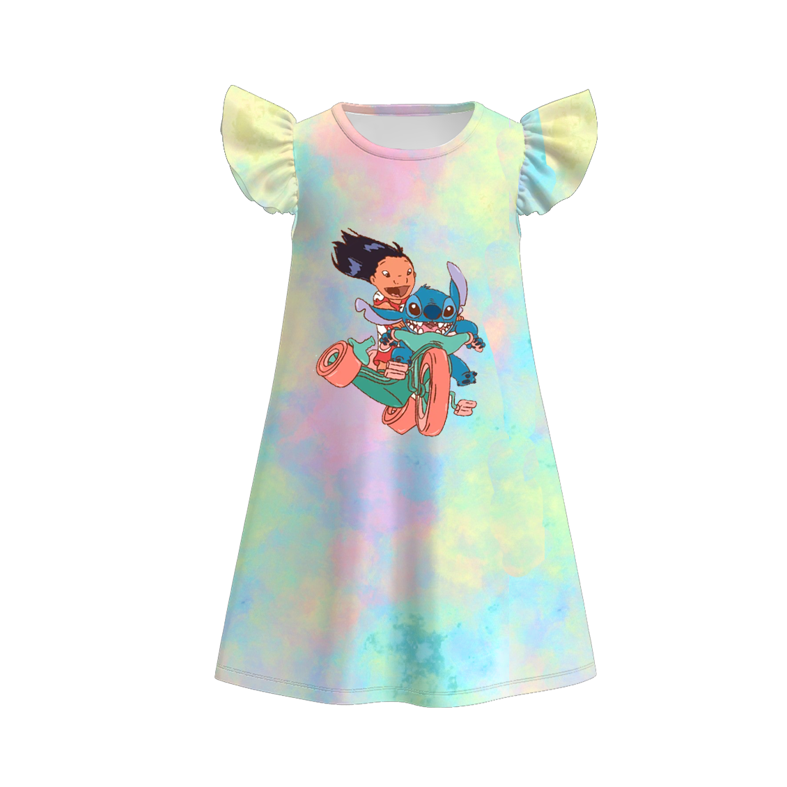 （Pre Order）Siblings Spring and Summer Cartoon Print Dress,Top and Set