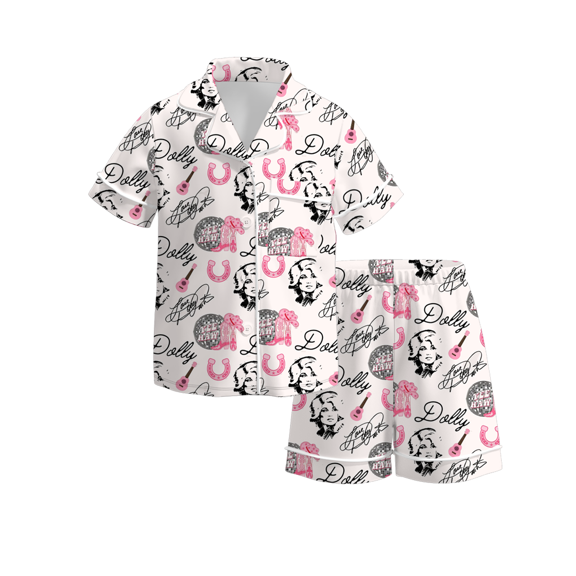 （Pre Order）Girls Spring and Summer Character Print Pajamas
