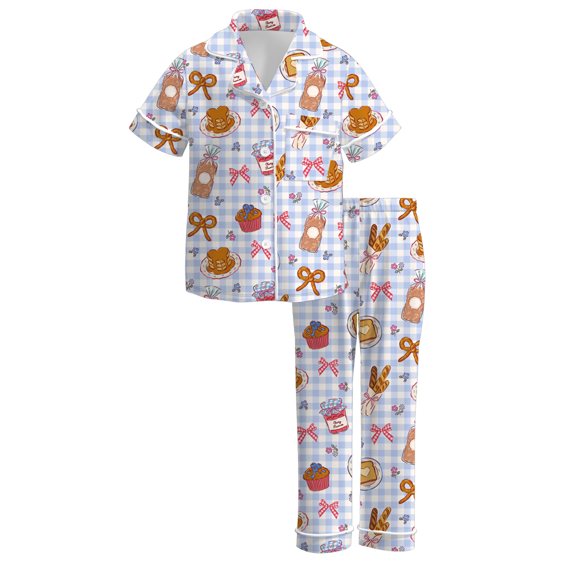 （Pre Order）Family Summer Dessert Print Dress＆Pajamas