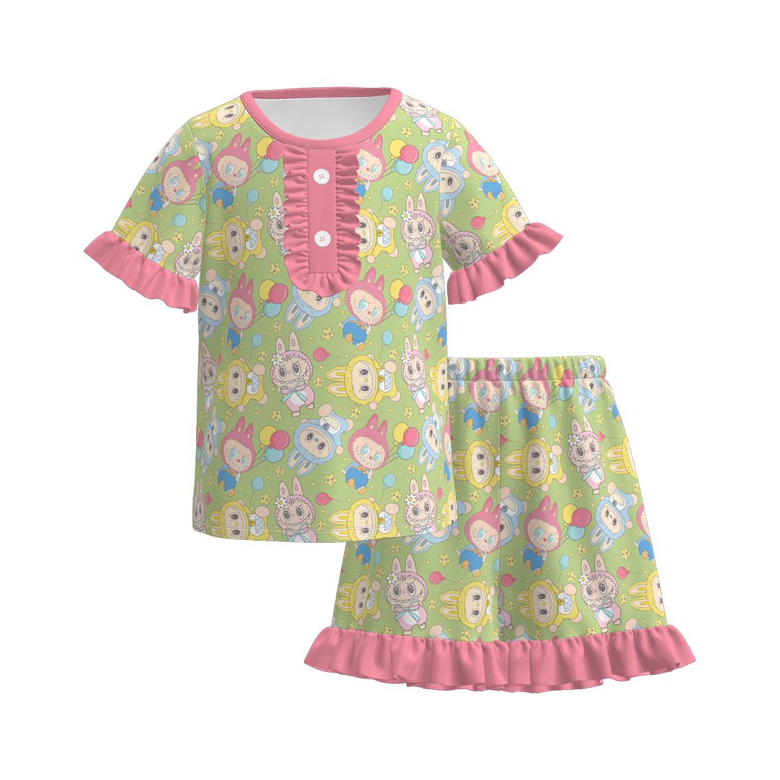 （Pre Order）Family Spring＆Summer Print Dress,Set,Pajamas＆Romper