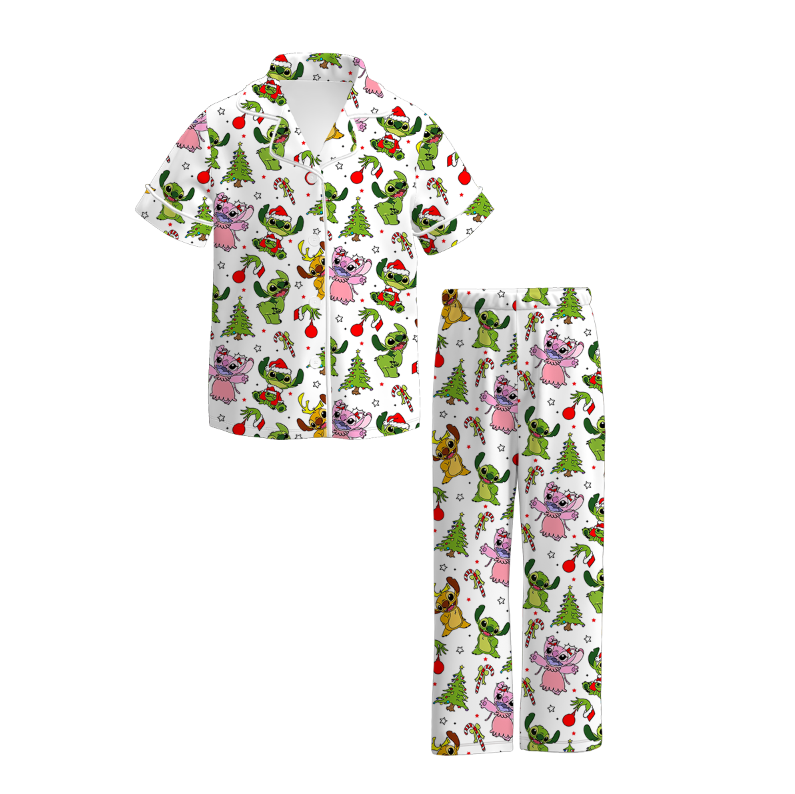 （Pre Order）Family Christmas Cartoon Print Pajamas