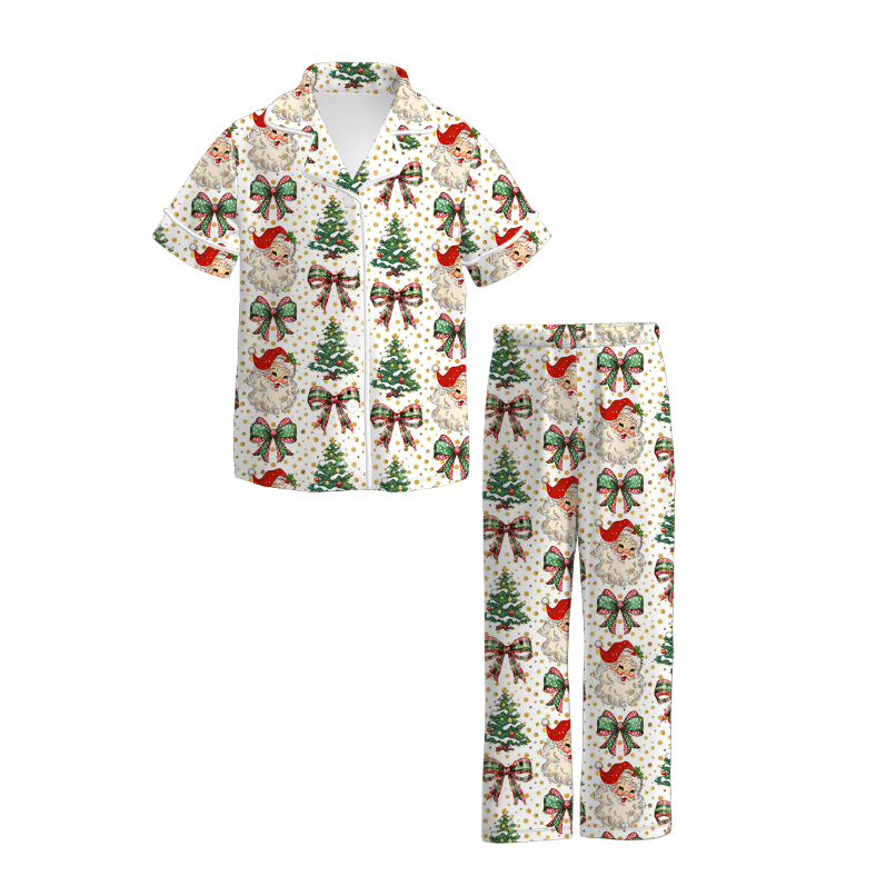 （Pre Order）Family Christmas Santa Claus Print Pajamas