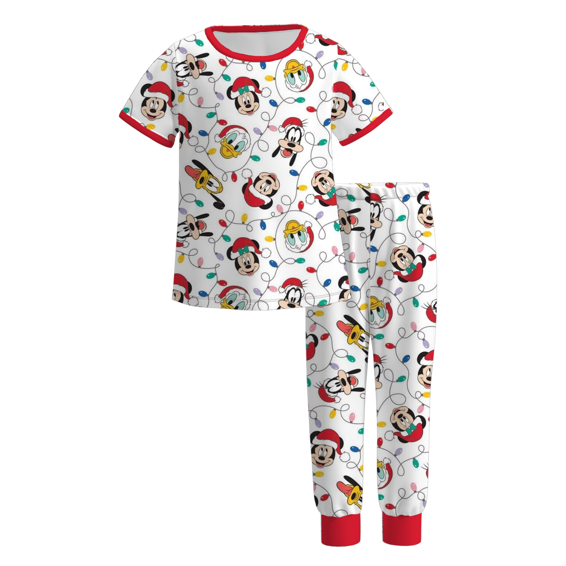 （Pre Order）Family Christmas Cartoon Print Dress,Pajamas＆Top