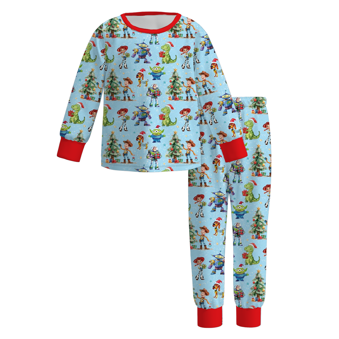 （Pre Order）Girls Christmas Magical World Print Pajamas