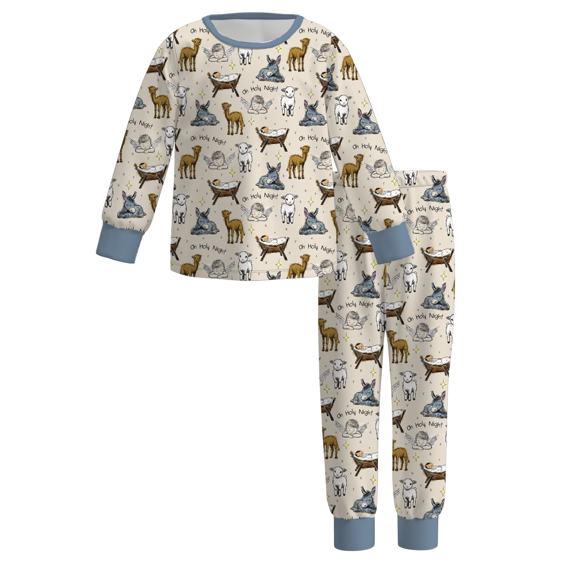 （Pre Order）Girls Christmas Print Pajamas
