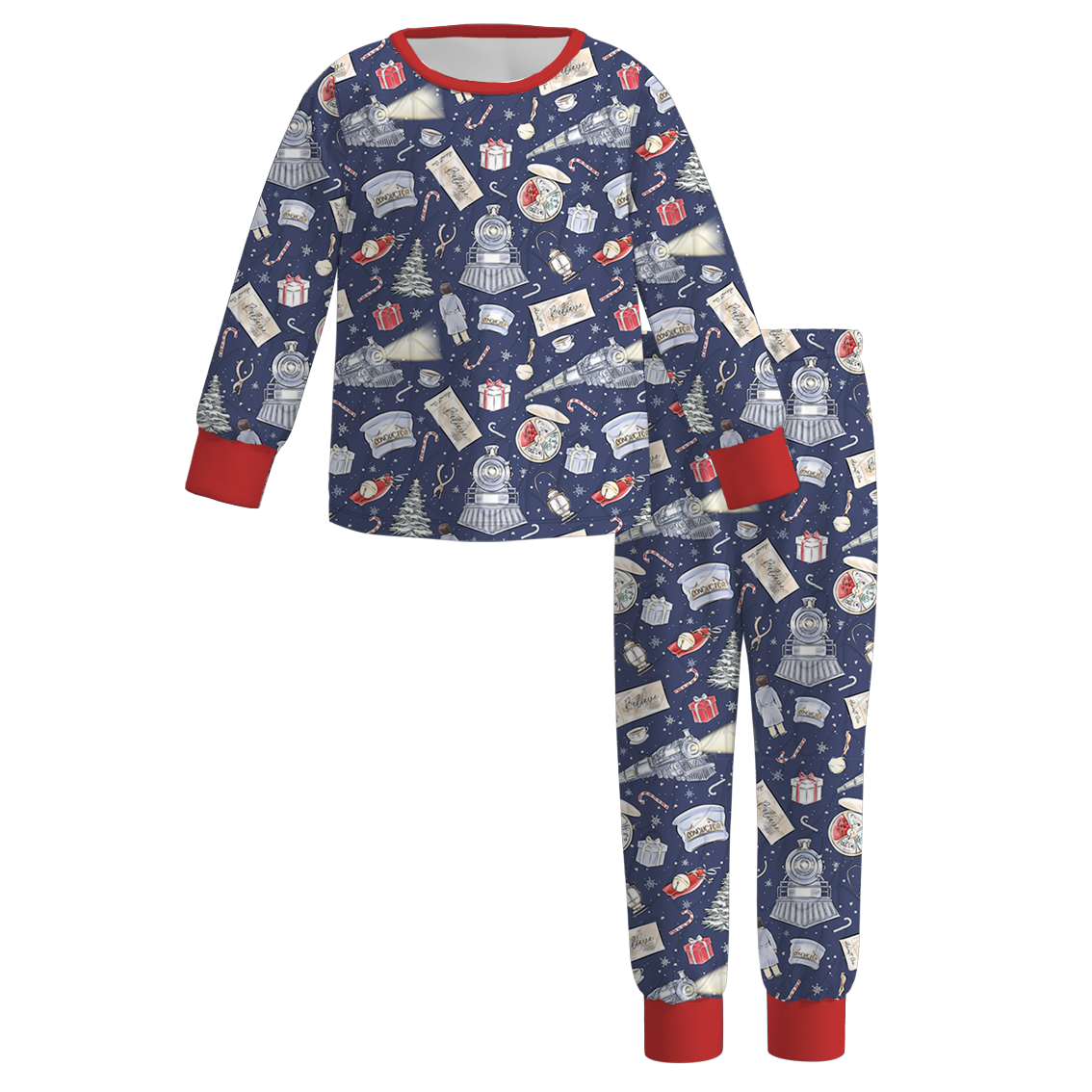 （Pre Order）Girls Christmas Print Pajamas