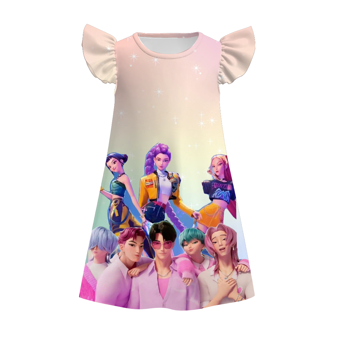 （Pre Order）Girls Movie Character Print Pajamas