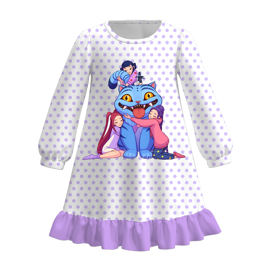 （Pre Order）Girls Movie Character Print Pajamas
