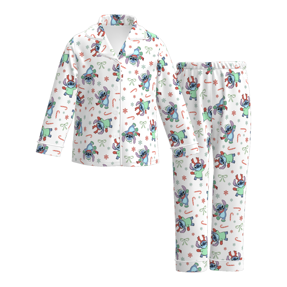 （Pre Order）Girls Christmas Print Pajamas