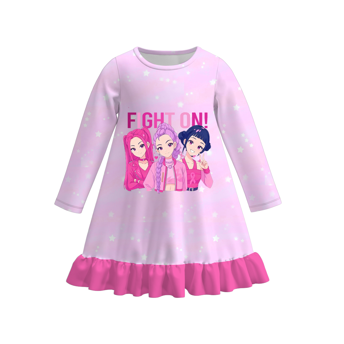 （Pre Order）Girls Movie Character Print Pajamas Dress