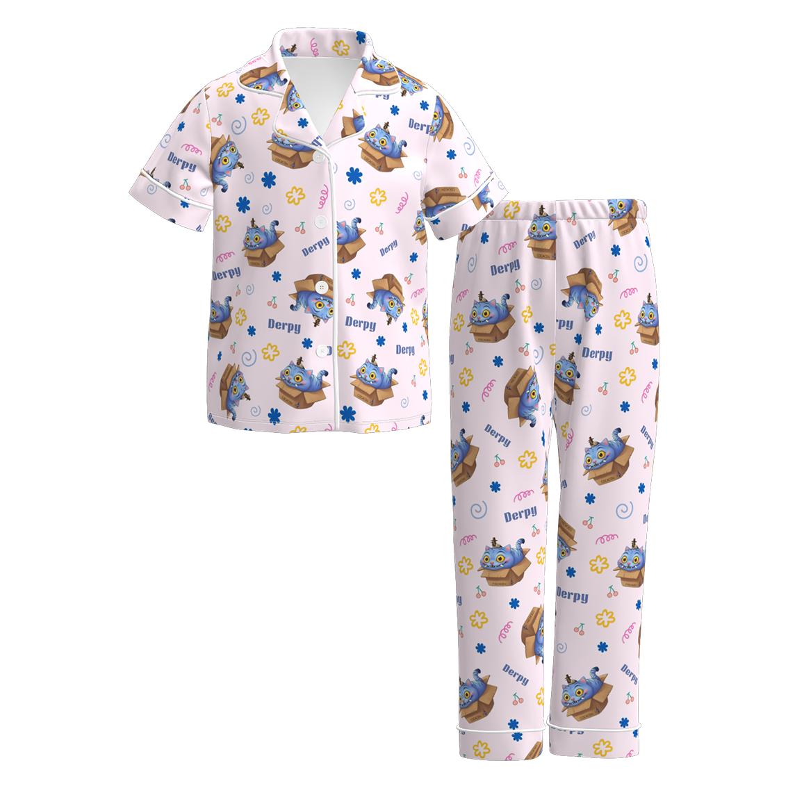（Pre Order）Girls Movie Character Print Pajamas