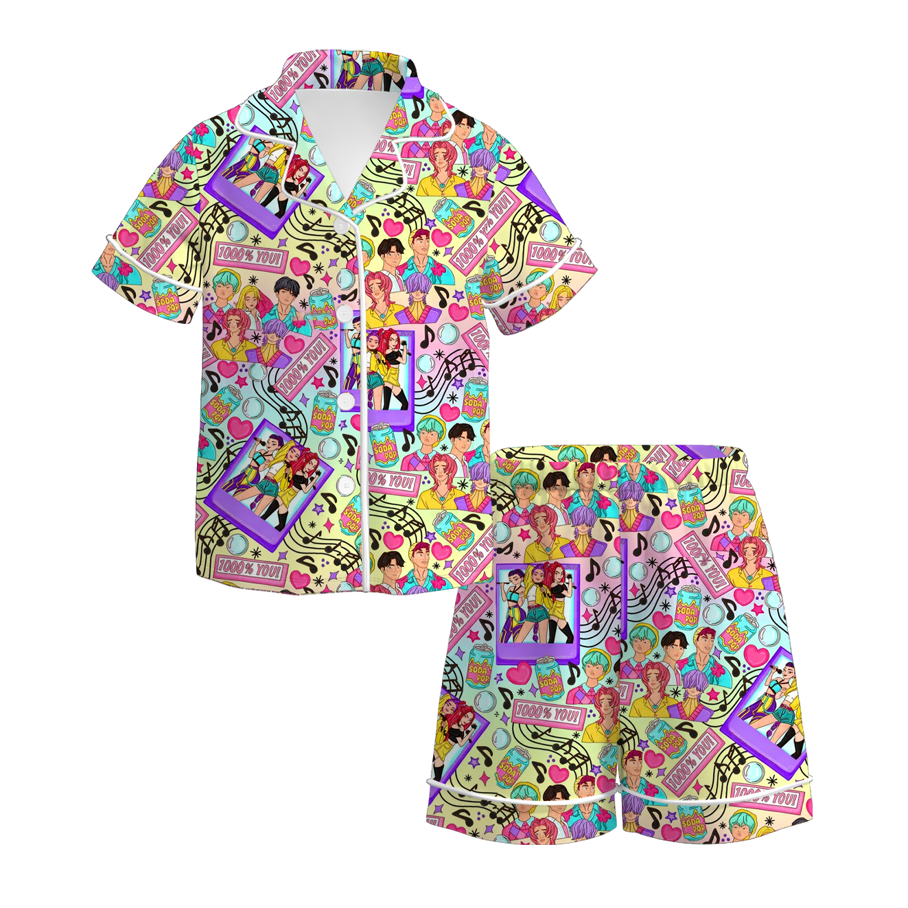 （Pre Order）Girls Movie Character Print Pajamas