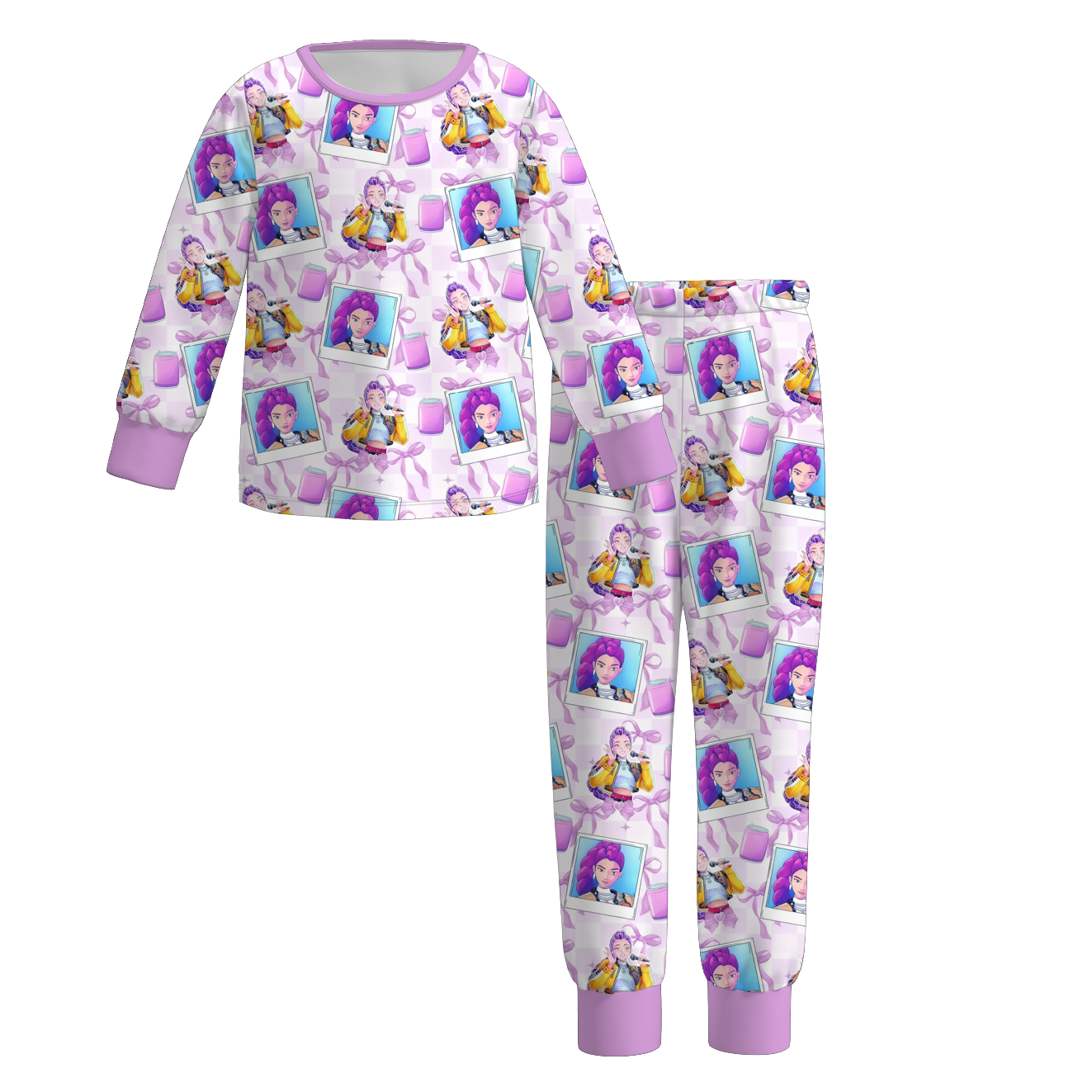 （Pre Order）Girls Movie Character Print Pajamas
