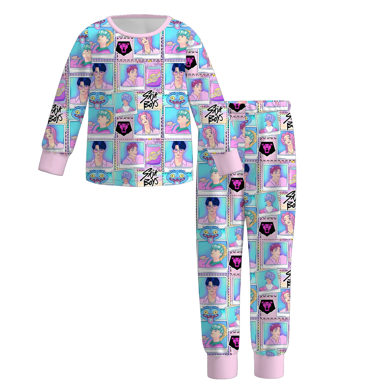 （Pre Order）Girls Movie Character Print Pajamas