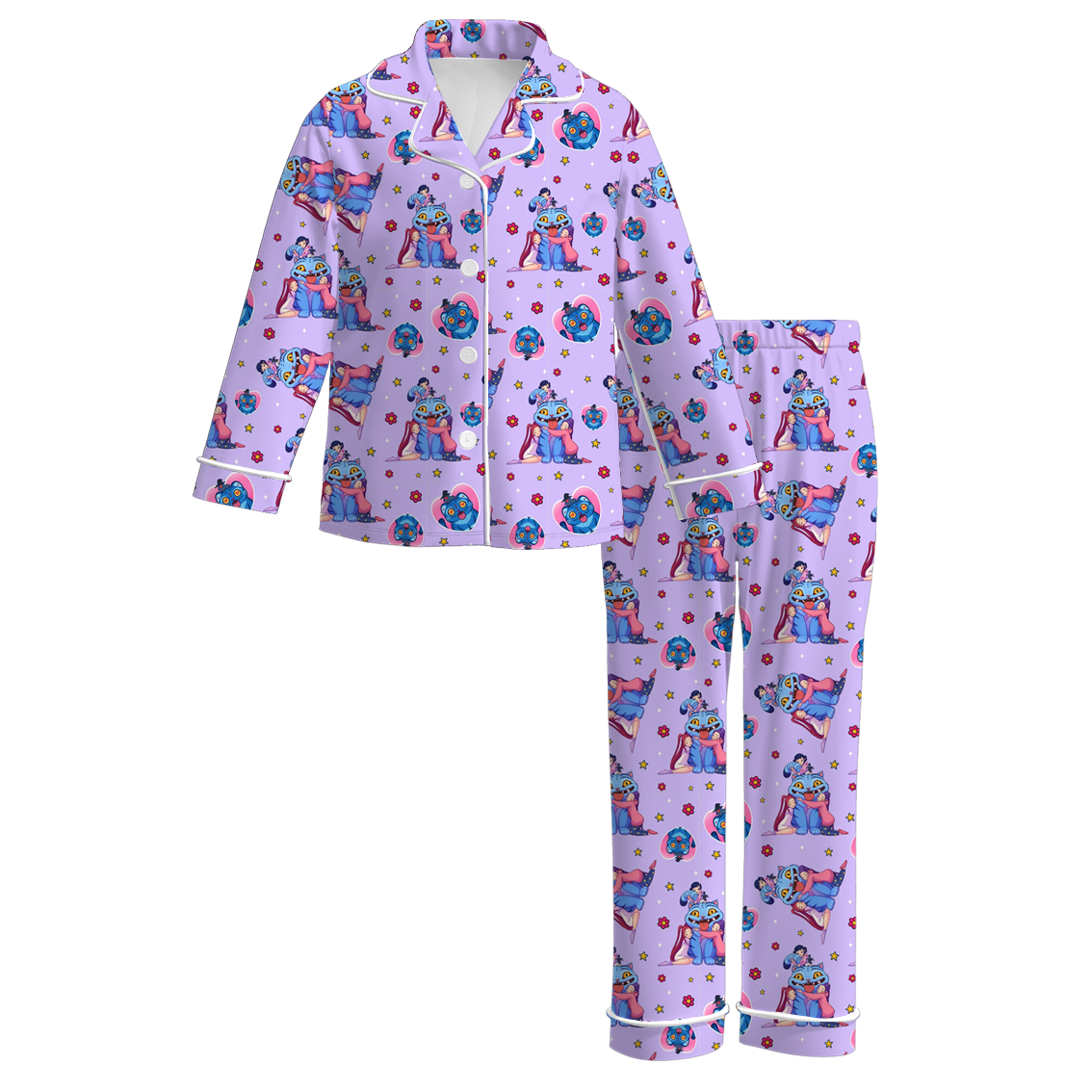 （Pre Order）Girls Movie Character Print Pajamas
