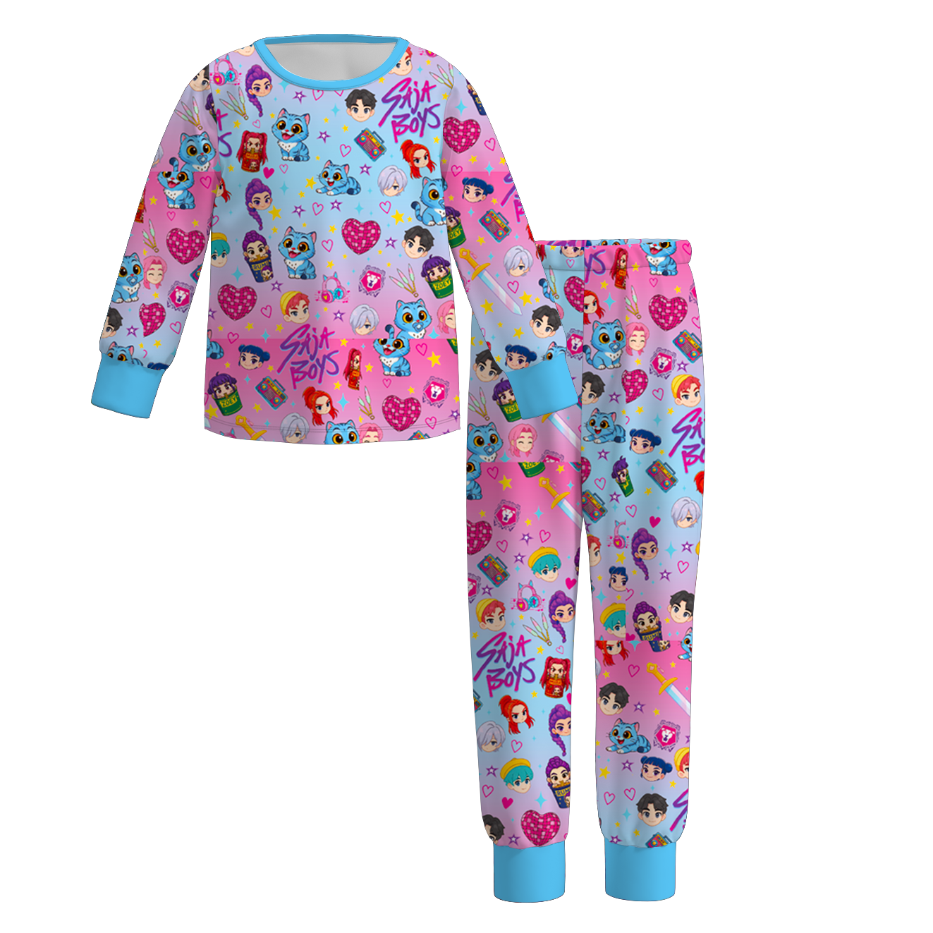 （Pre Order）Girls Movie Character Print Pajamas
