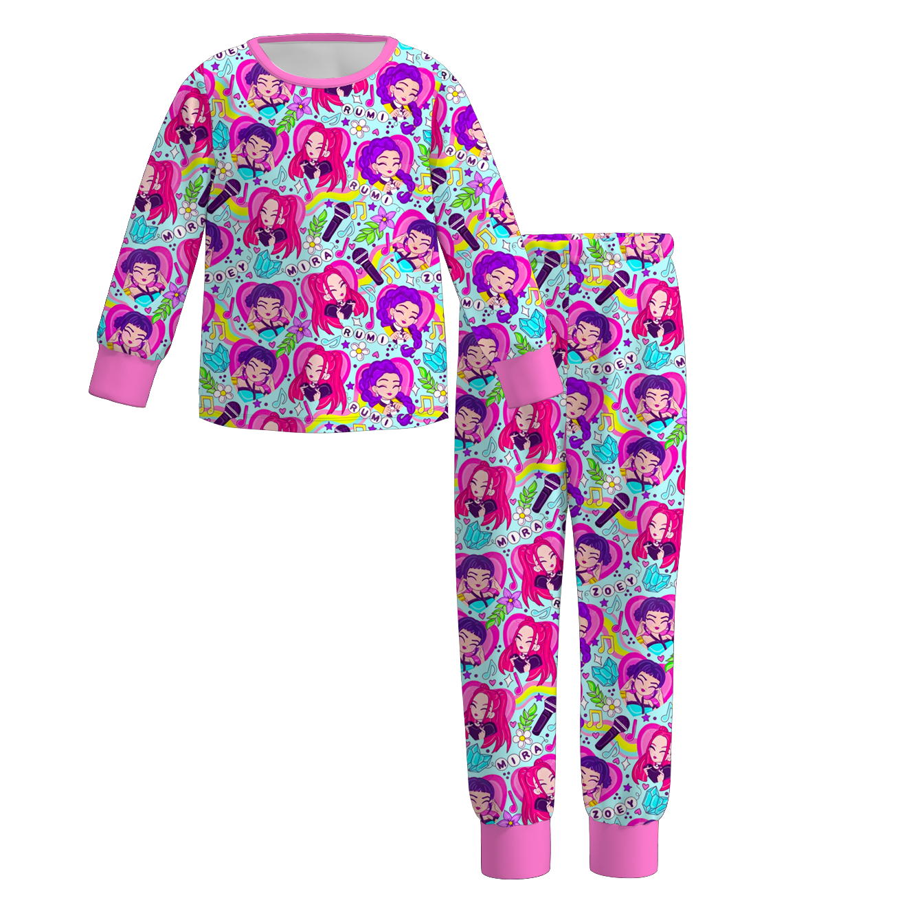 （Pre Order）Girls Movie Character Print Pajamas