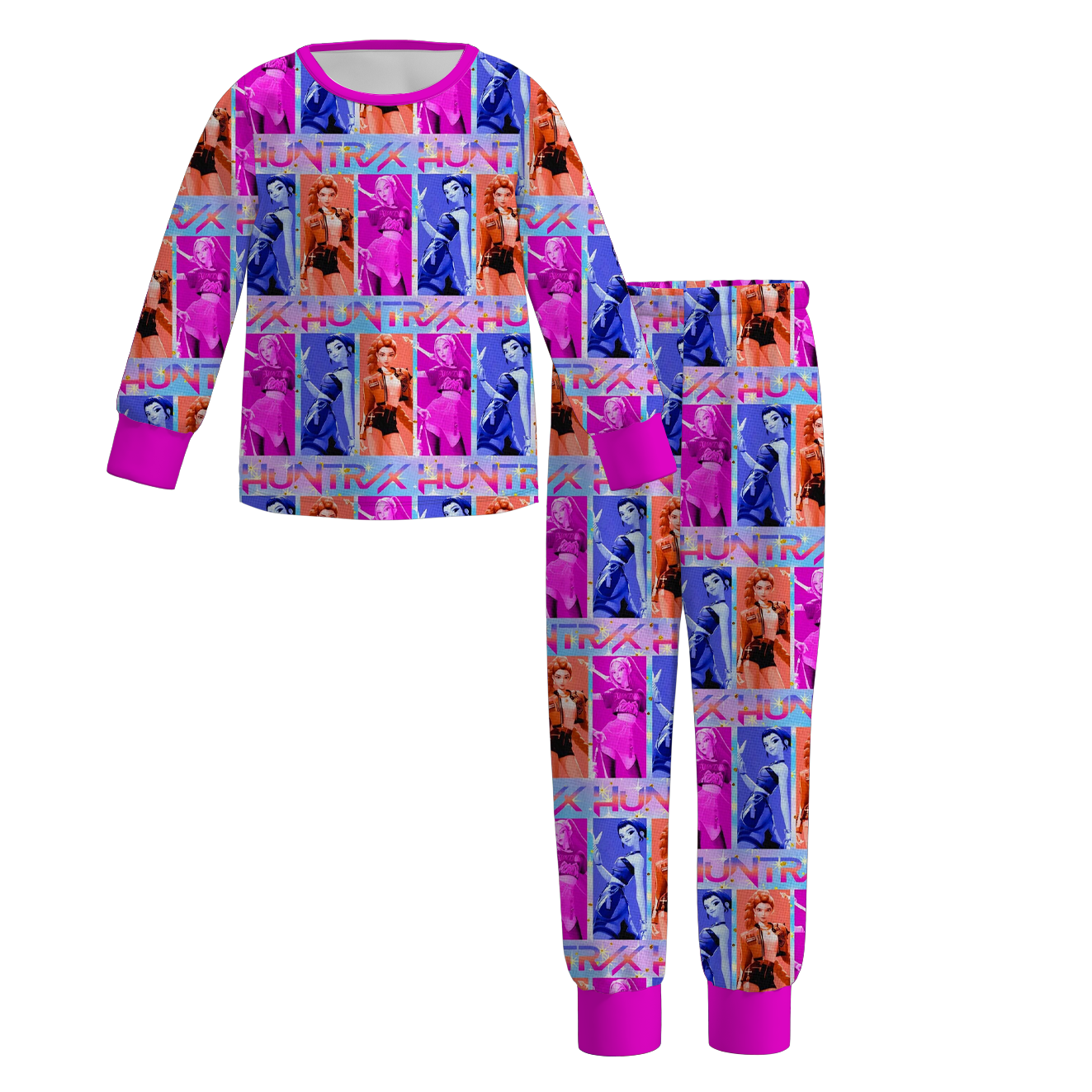 （Pre Order）Girls Movie Character Print Pajamas
