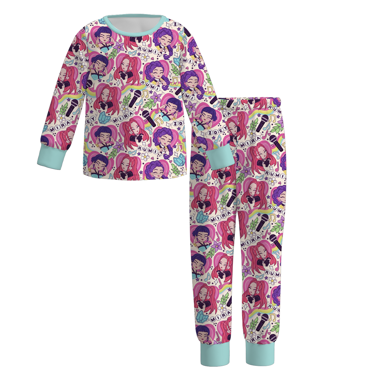 （Pre Order）Girls Movie Character Print Pajamas