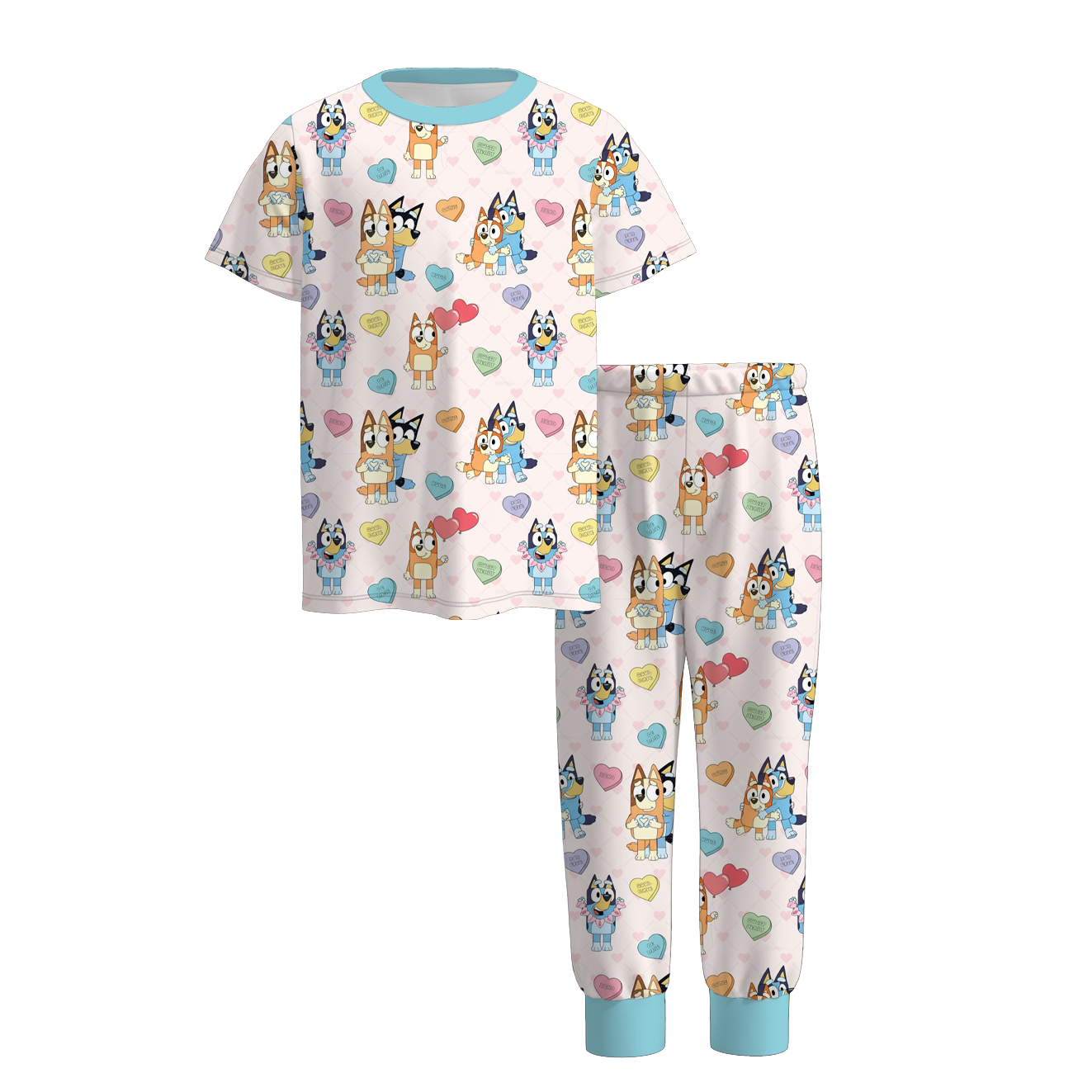 （Pre Order）Siblings Valentine's Day Print Pajamas&Top