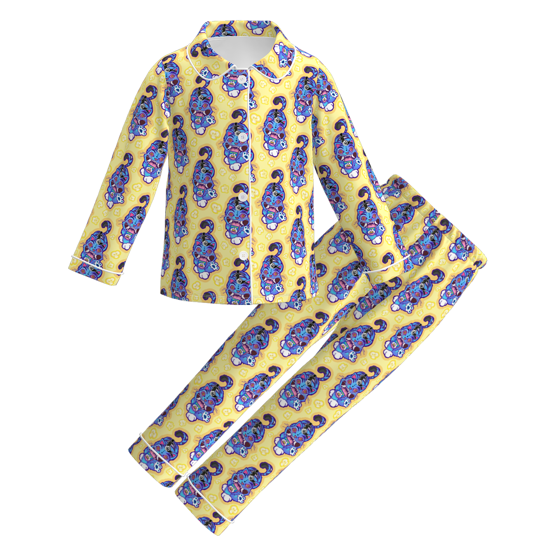 （Pre Order）Girls Spring&Summer Movie Character Print Pajamas