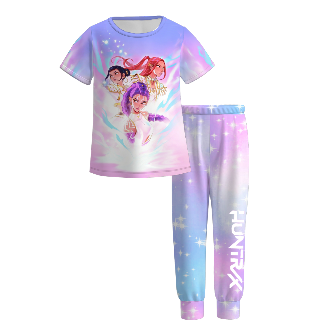 （Pre Order）Girls Spring&Summer Movie Character Print Pajamas
