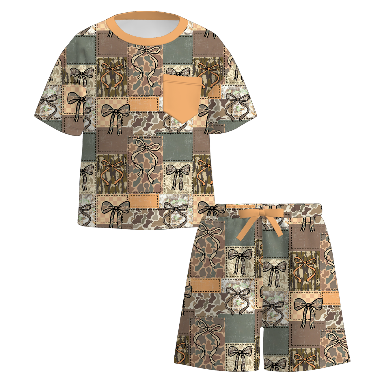 （Pre Order）Girls Spring&Summer Print Pajamas