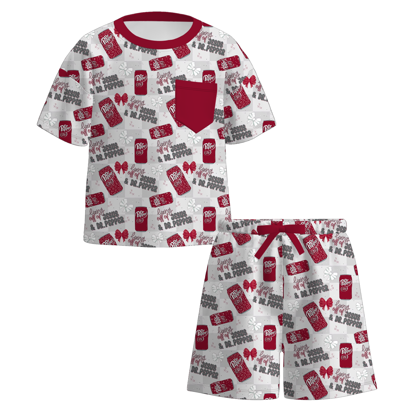 （Pre Order）Girls Spring&Summer Print Pajamas