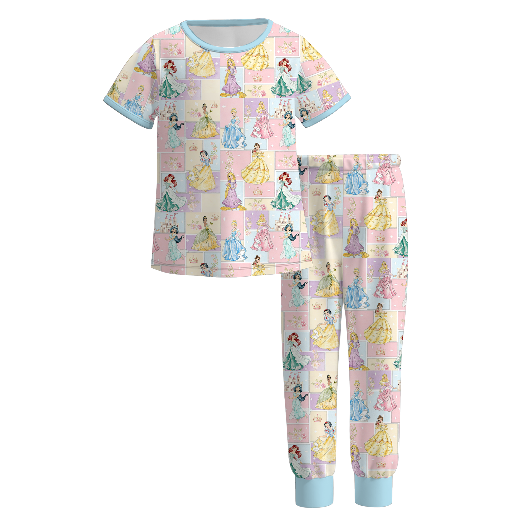 （Pre Order）Girls Spring&Summer Princess Print Dress&Pajamas