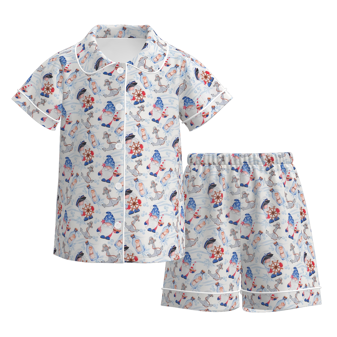 （Pre Order）Girls Patriotic Print Pajamas