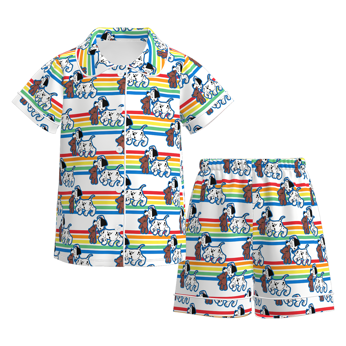 （Pre Order+Prepack Zone）Girls Summer Princess&Cartoon Print Pajamas（Mix Size）