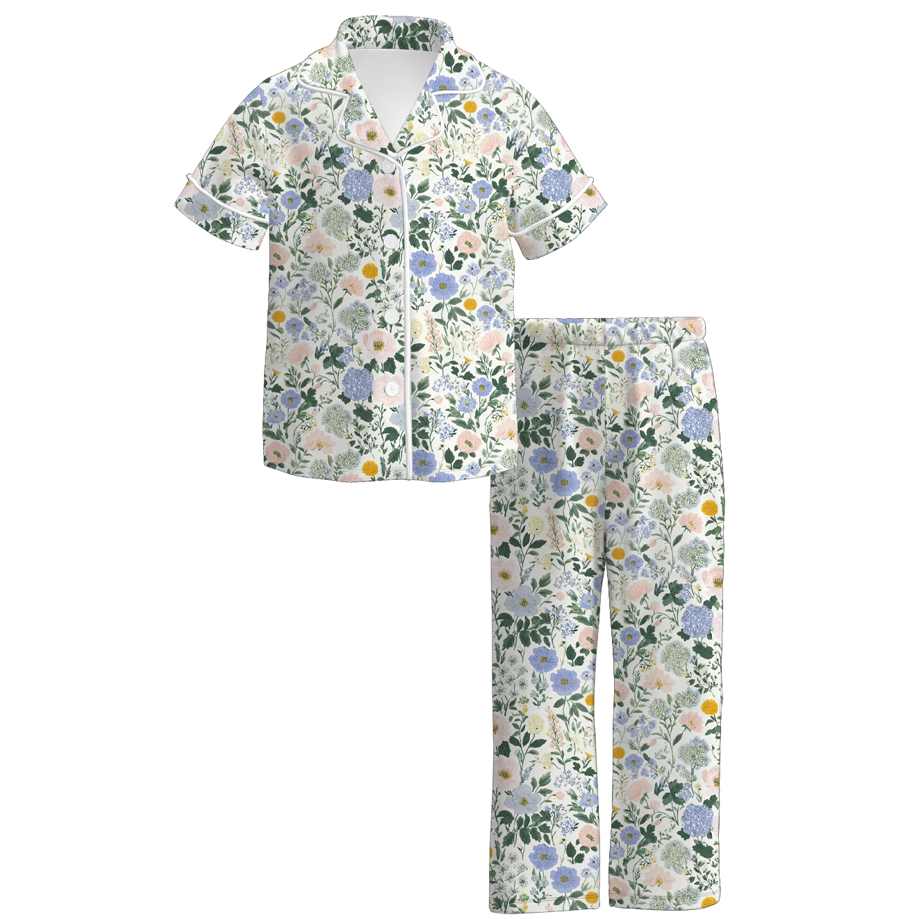 （Pre Order+Prepack Zone）Sisters Fall Lavender Floral Print Dress,Set,Pants&Romper