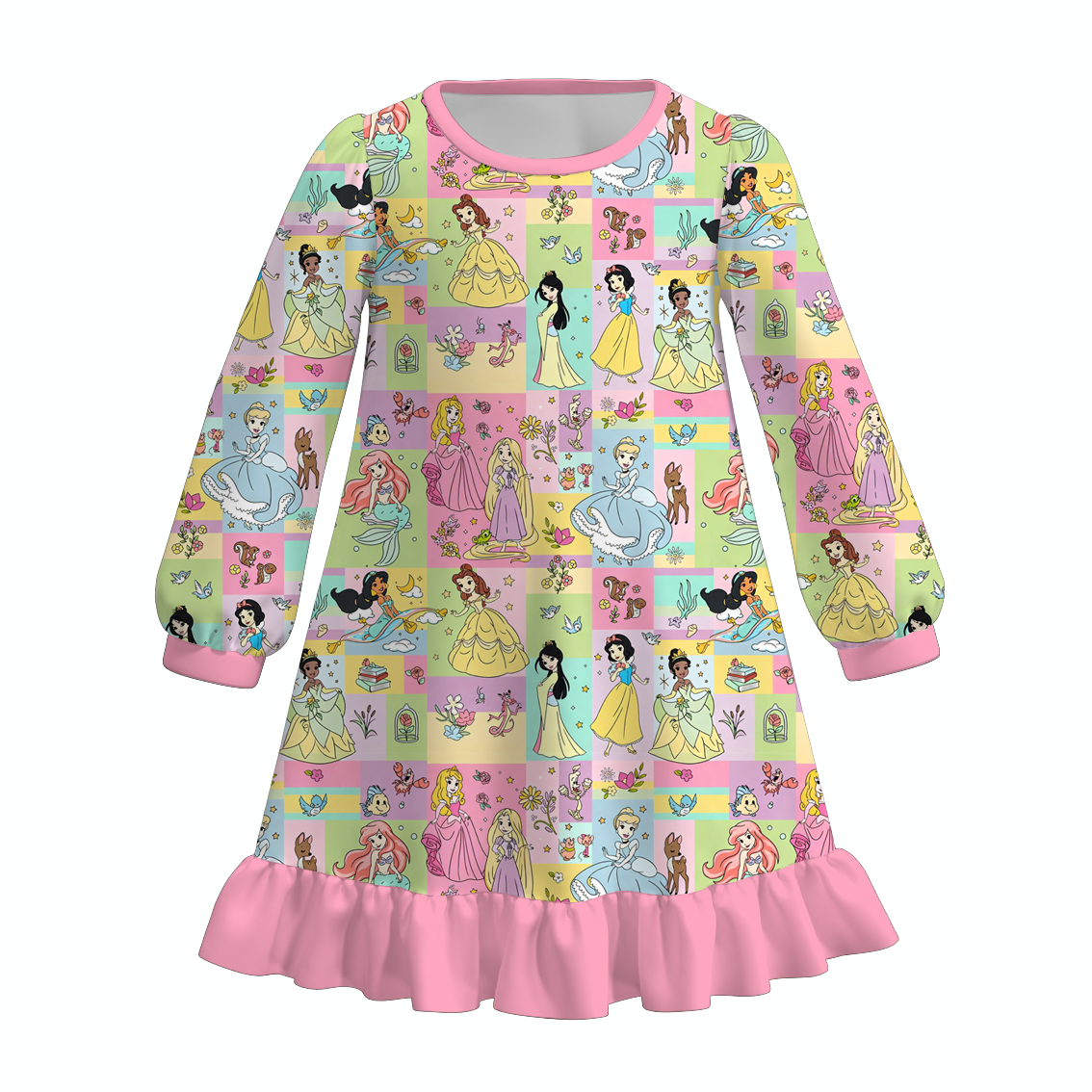 （Pre Order）Girls Christmas Print Pajamas