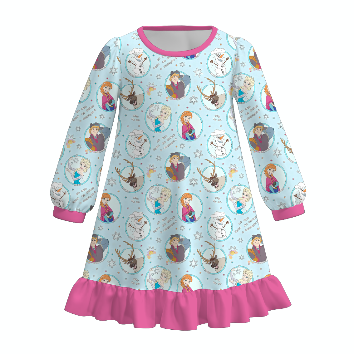 （Pre Order）Girls Christmas Print Pajamas